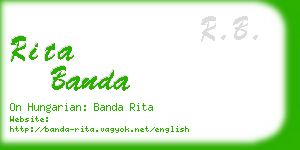 rita banda business card